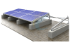 Flat Roof Solar Mounting Two Row Landscape